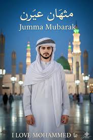 i love muhammad with jumma mubarak prompt seen - AI Generated Image