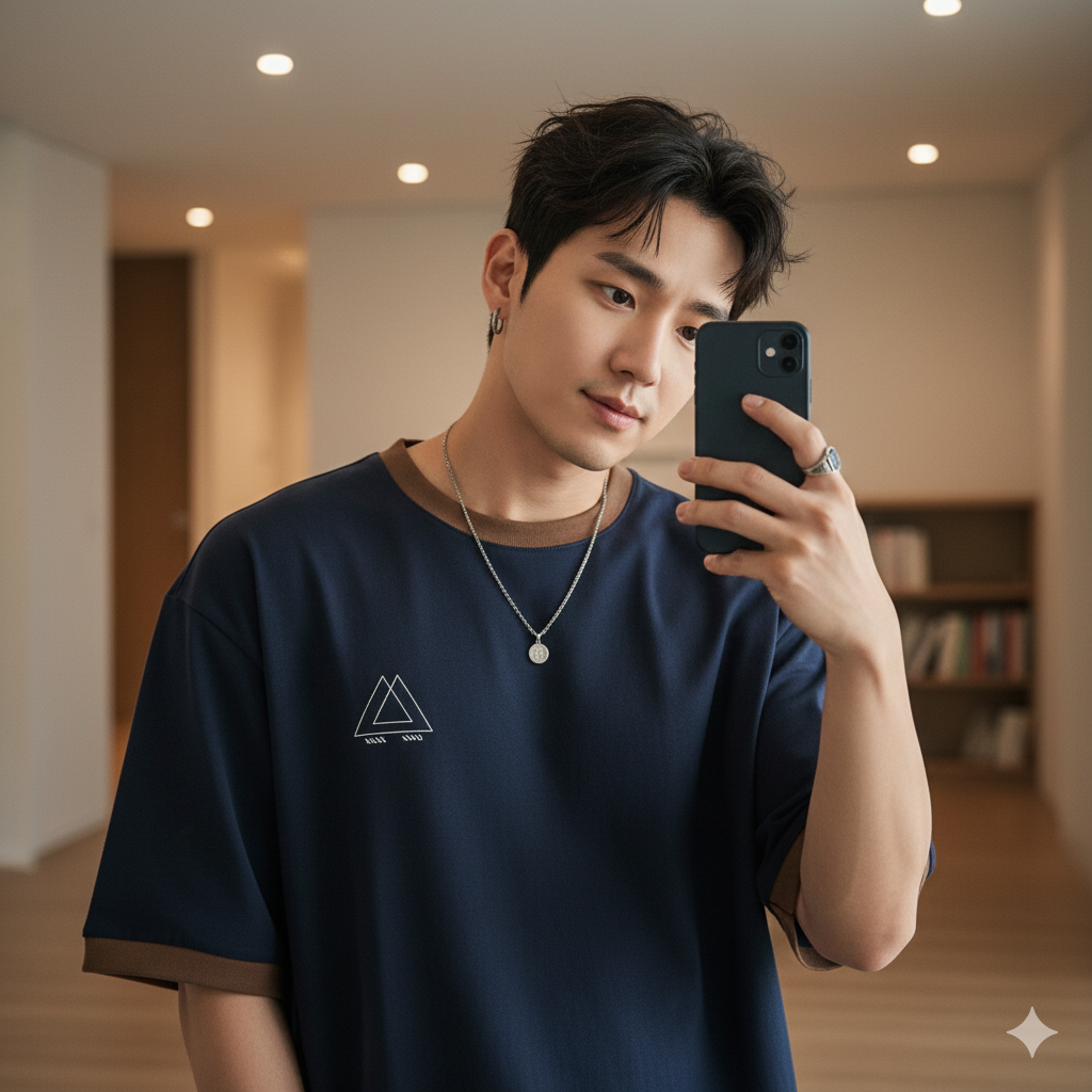 Google Gemini Prompt To Create The Stylish Mirror Selfie - AI Generated Image