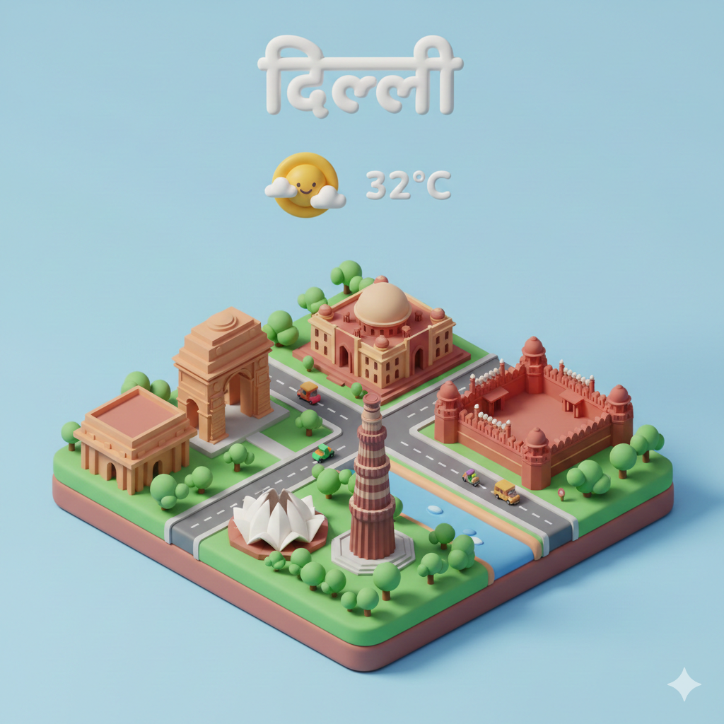 City Weather Visual Ai Prompt Copy Paste To Create On Google Gemini - AI Generated Image
