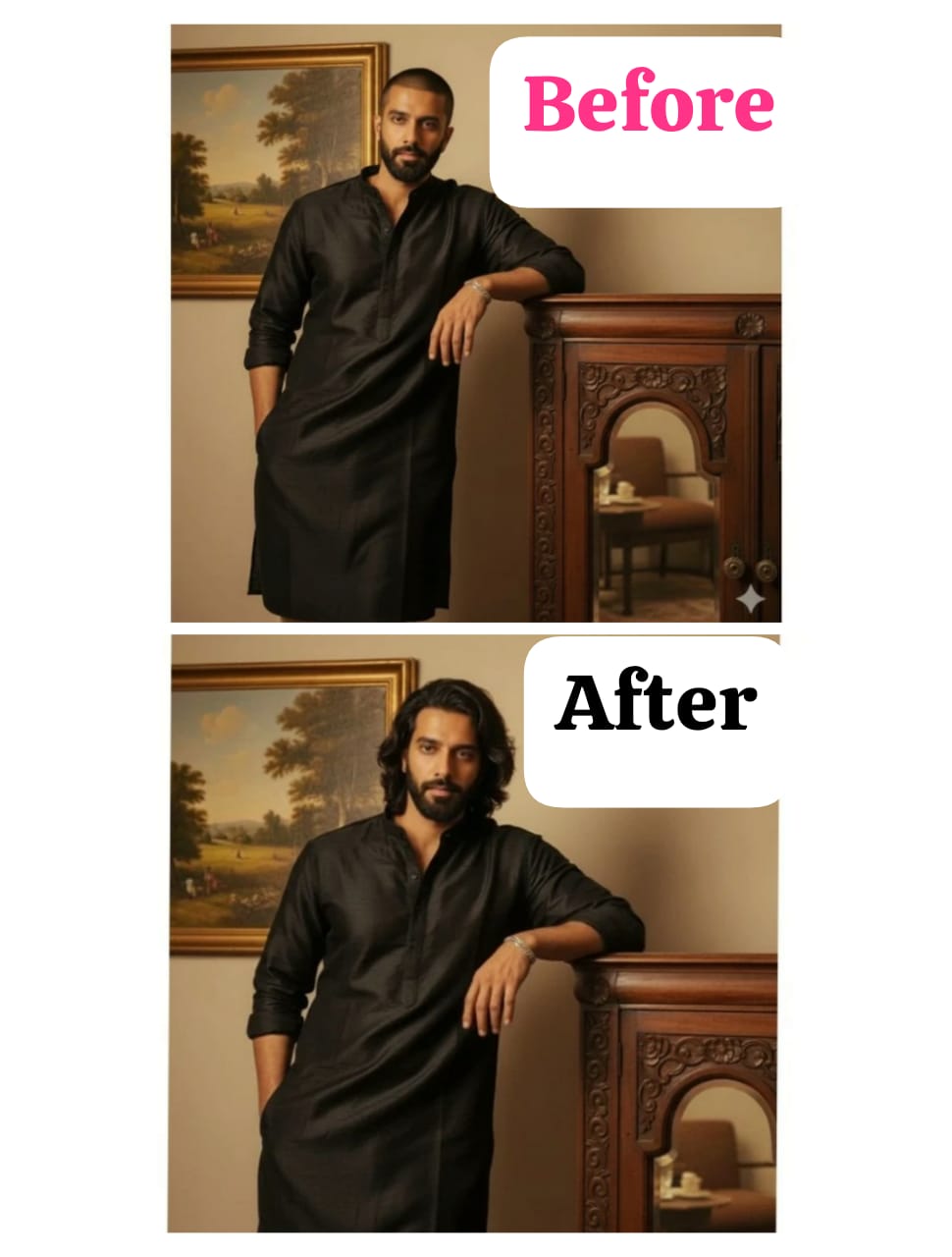 Instantly Change HairStyle Ai Prompt Just Copy Paste On Google Gemini - AI Generated Image