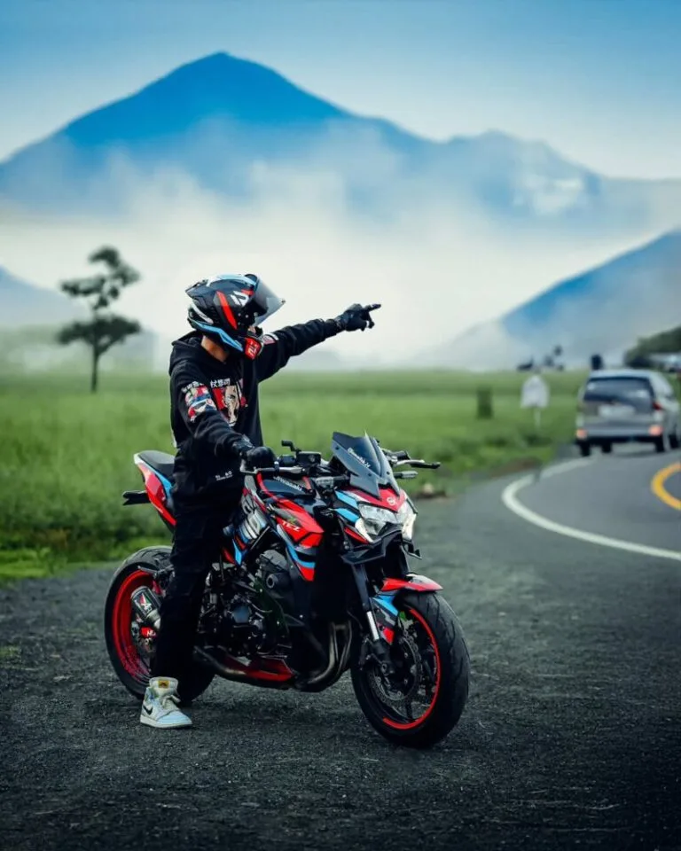 Google gemini ai biker photo editing prompt viral - AI Generated Image