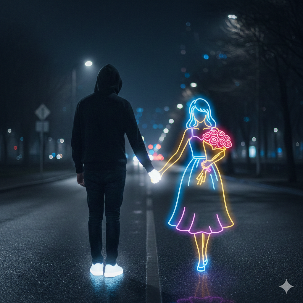 Google gemini outline girlfriend ai photo editing prompt - AI Generated Image