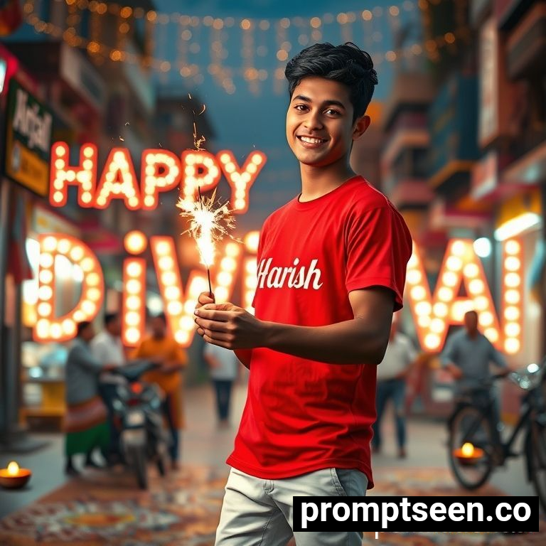 Happy diwali wishes prompt for teenegers boys - AI Generated Image