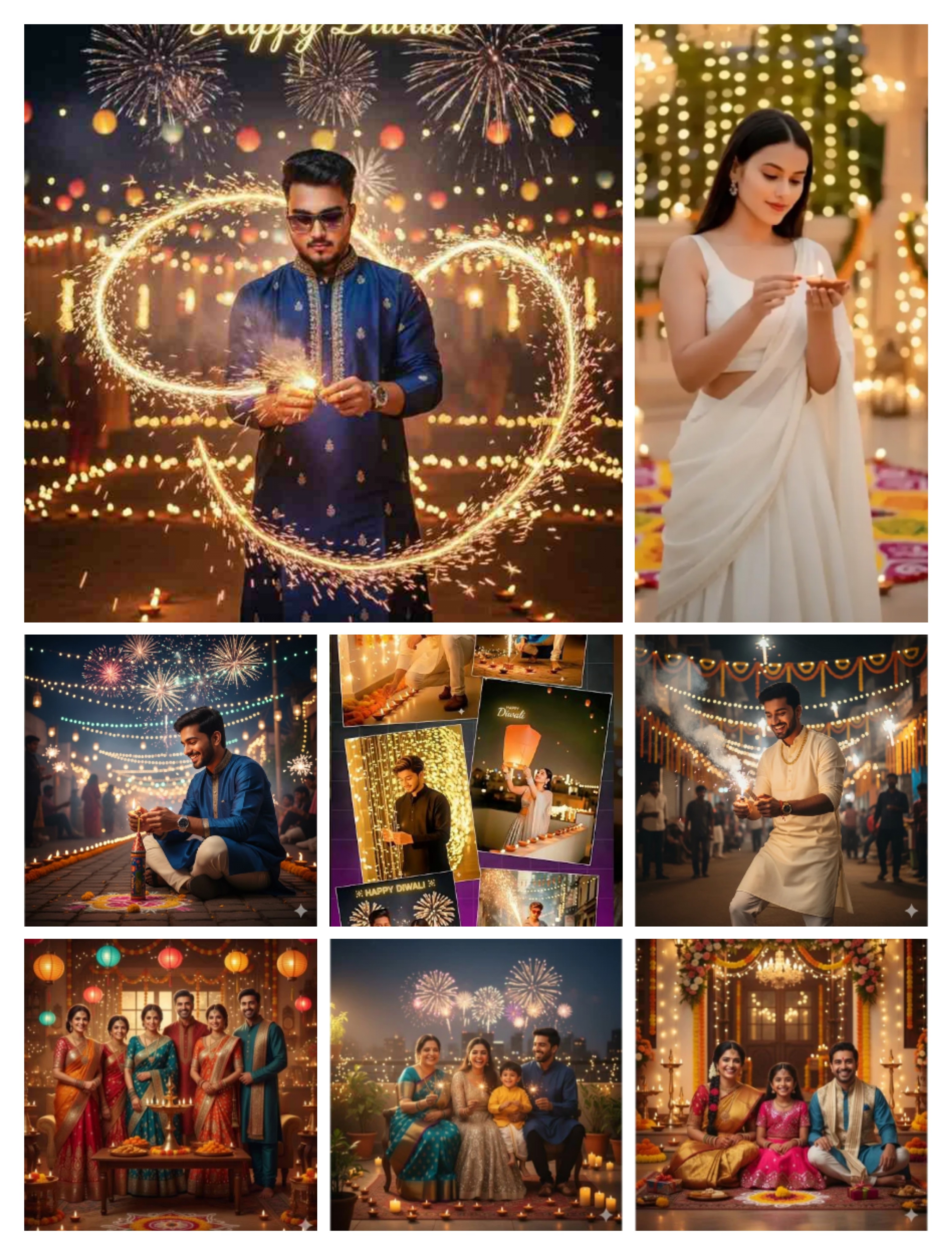 prompt seen diwali all seen in one place - AI Generated Image