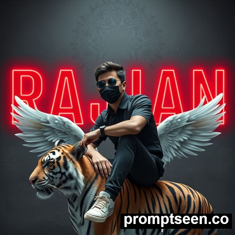viral wings tiger prompt trending free download - AI Generated Image