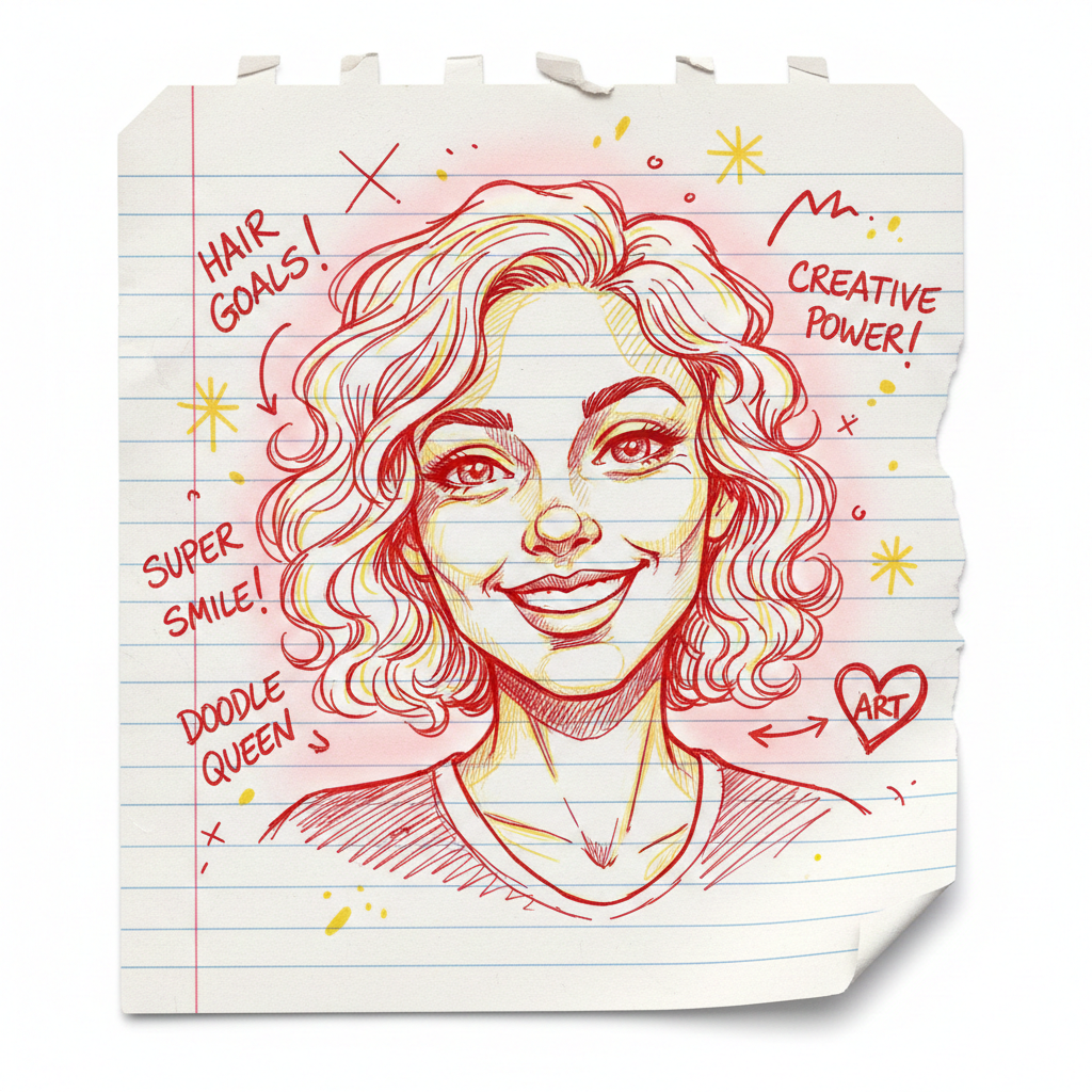 Prompt Ai Google Gemini To Create Notebook Drawing Photo - AI Generated Image