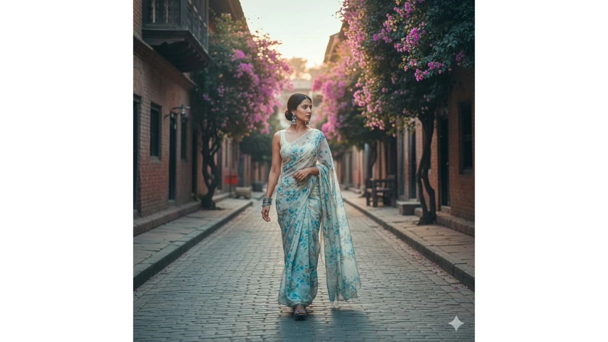 Create viral saree look with copy paste prompt - AI Generated Image