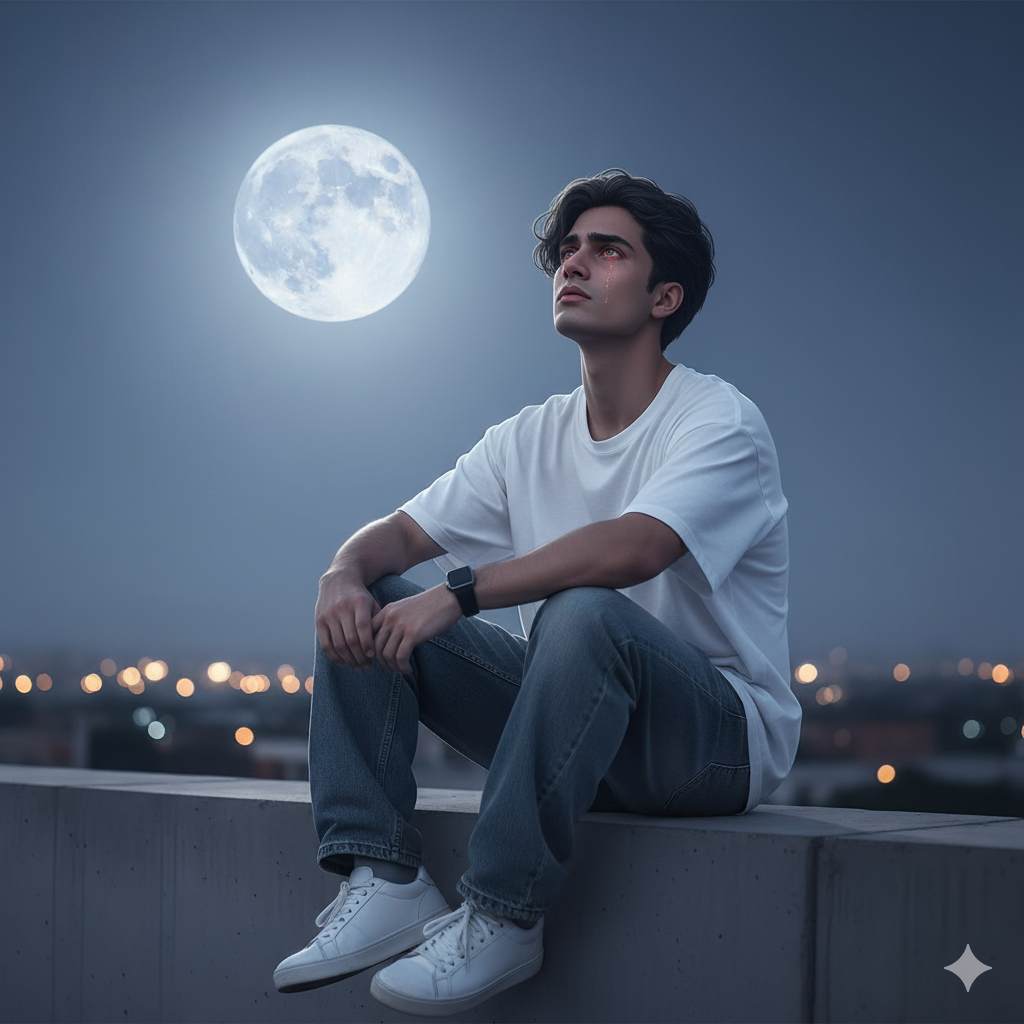 Moon Night Ai Photo Editing Prompts Google Gemini Prompt Copy Paste - AI Generated Image