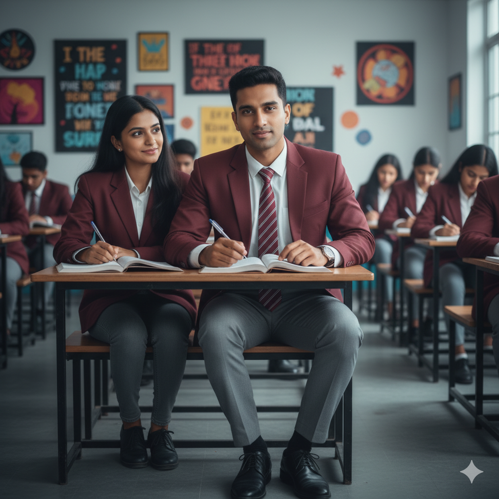 College couple ai photo editing prompt try on google gemini - AI Generated Image
