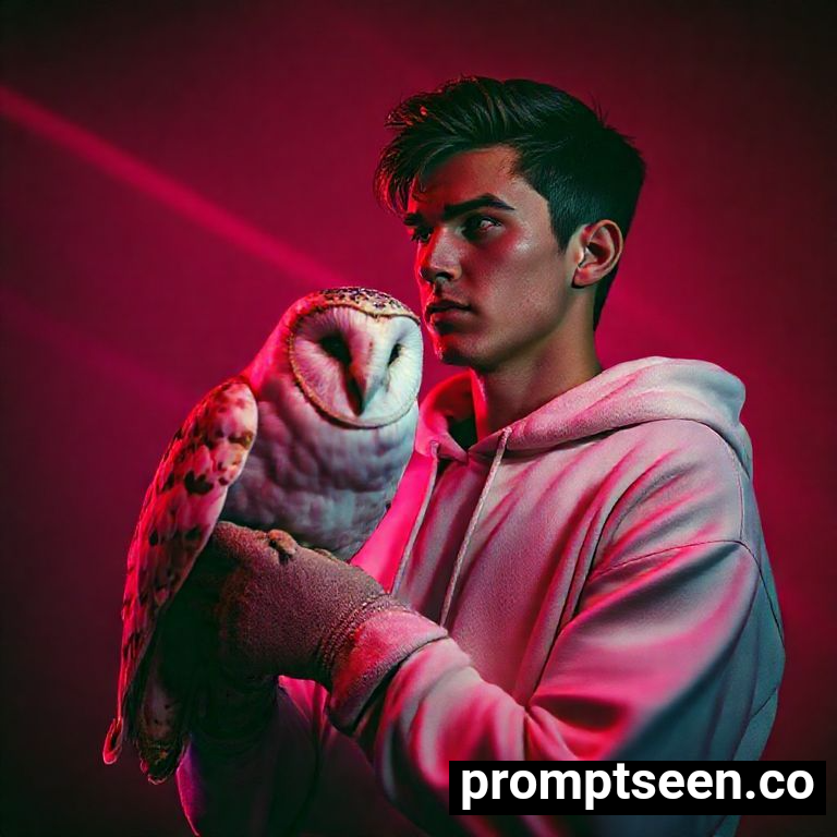 Hoodie style portrait - AI Generated Image