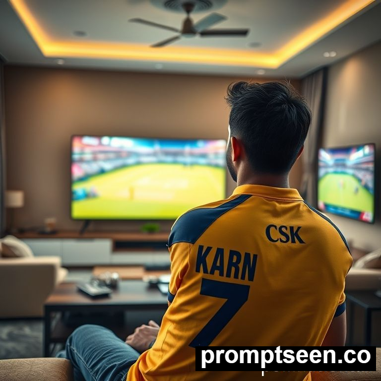 csk team prompt seen for boys bing creators  - AI Generated Image