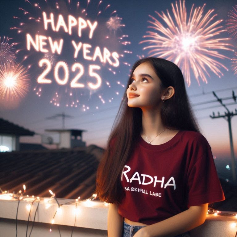 Happy new year prompt for girls - AI Generated Image