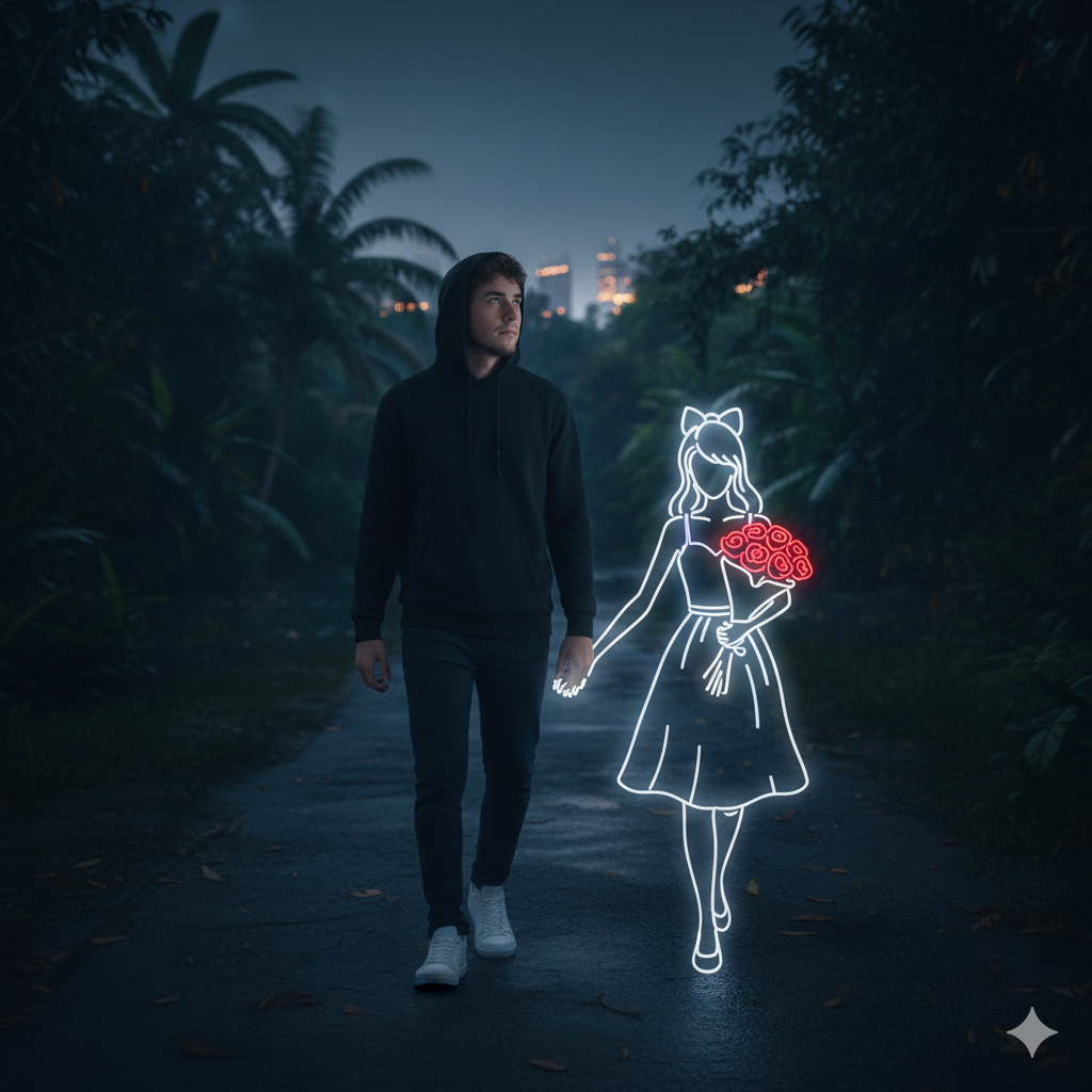 Outline Girlfriend Ai Photo Editing Prompt Google Gemini Ai Online - AI Generated Image