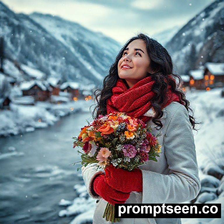 Copy Paste Prompt To Creat Ultra Realistic Portrait Winter collage - AI Generated Image