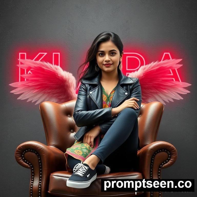 Trending 3d wings photo prompt for girls - AI Generated Image