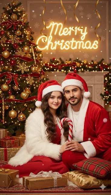 Chrismus day 2025 prompt copy paste for couples - AI Generated Image