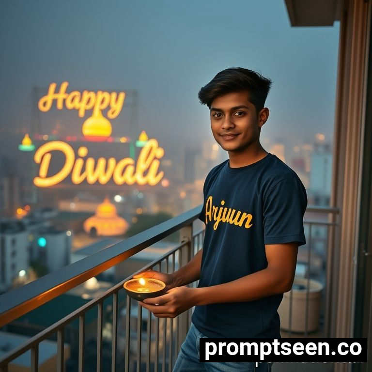 Happy diwali wishes prompt in english - AI Generated Image