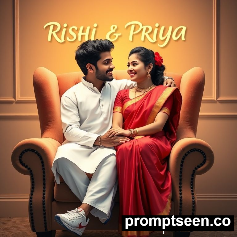 couple wing chair prompt  - AI Generated Image