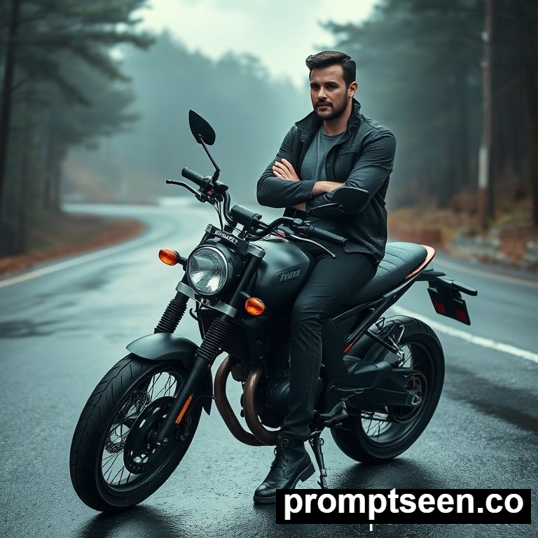 bike lover ai photo editing prompt google gemini - AI Generated Image