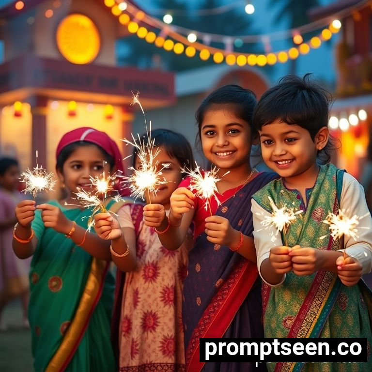 Google gemini prompt for children enjoying - AI Generated Image