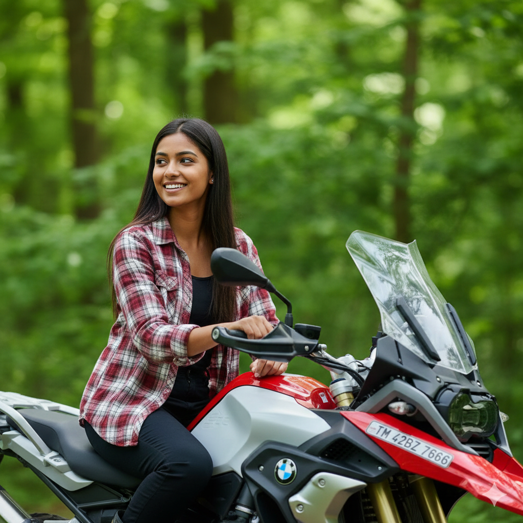 Bike lover ai photo editing prompt on google gemini copy paste - AI Generated Image