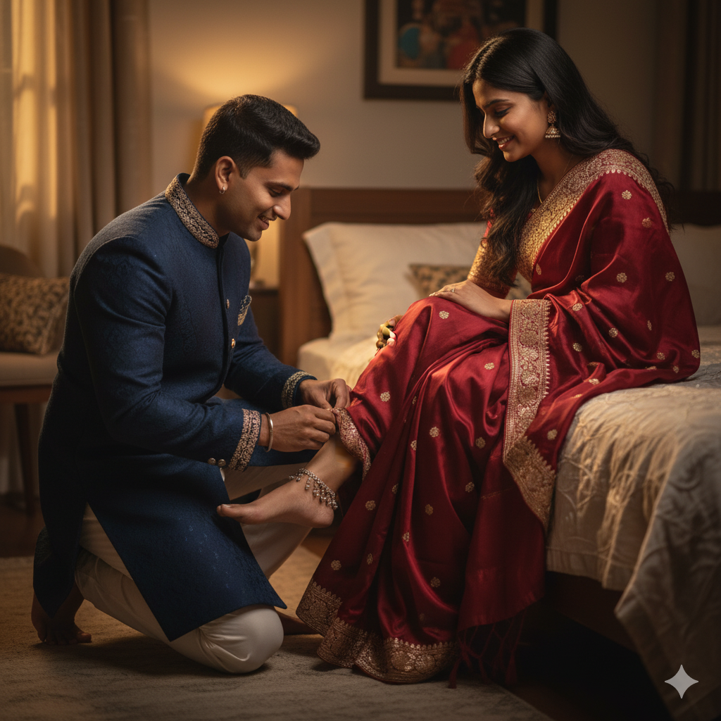 Romantic couple ai photo editing prompt for google gemini just copy paste - AI Generated Image