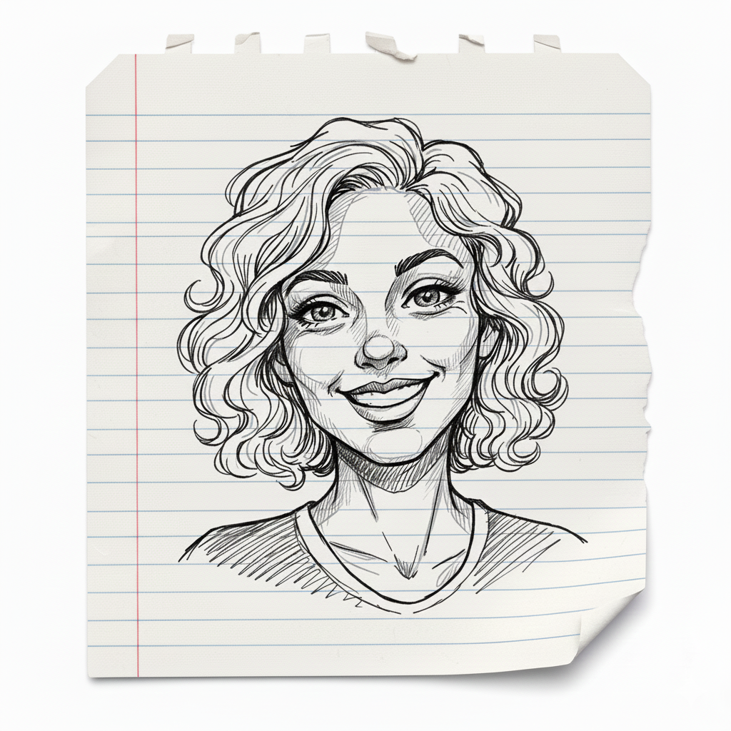 Prompt AI Notebook Drawing Copy Paste Google Gemini - AI Generated Image