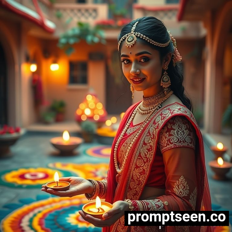 Viral diwali prompt special for girls - AI Generated Image