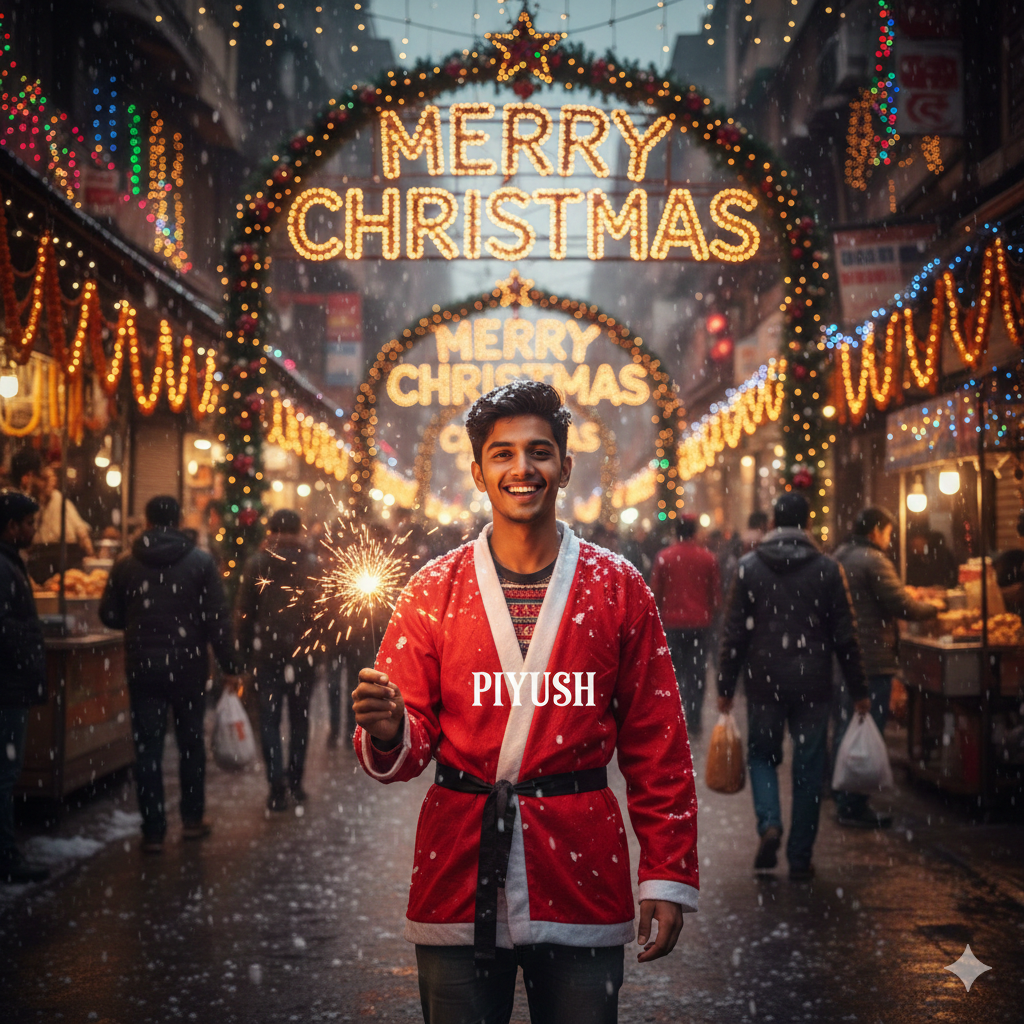 Merry Christmas Prompt Create Just By Copy Paste Prompt On Google Gemini - AI Generated Image