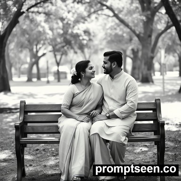 Instagram Trending ChatGPT Photo Editing Prompts  to Create Couple Black and White - AI Generated Image