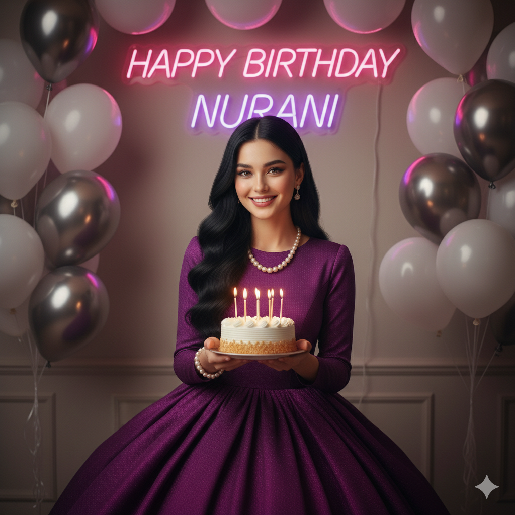 Unique Happy Birthday With Name Ai Prompt For Google Gemini - AI Generated Image